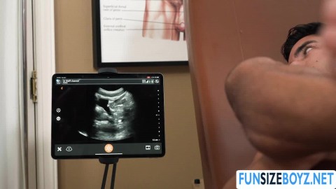 My DILF doctor fucks me while doing ultrasound