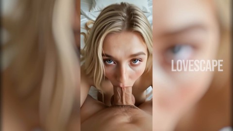 Blonde Deepthroat Queen: Massive Load Facial Finish