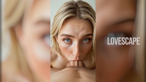 Blonde Deepthroat Queen: Massive Load Facial Finish