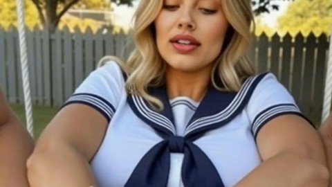 Tree Swing Pussy Play