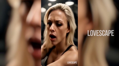 Public Gym Blowjob With Hot Fitness Girl