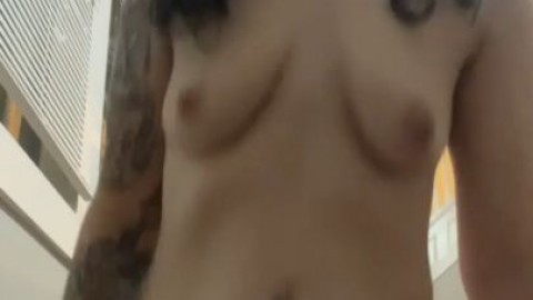 petite goth girl fucks her dildo