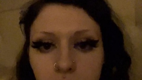 You ask the emo girl for a fingering video and she sent you this