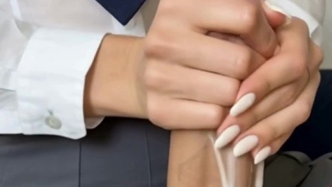 Edging to a massive cumshot