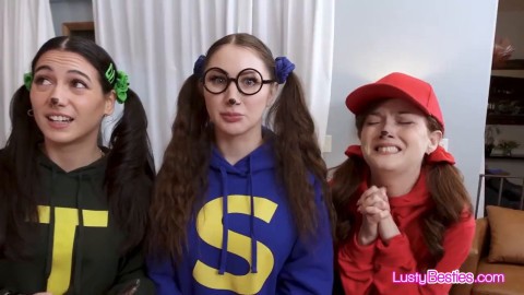 Slutty Trio Gets Caught Stealing Candy Then Gets Fucked