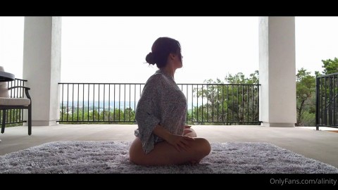 alinity nude topless yoga time hamster videos