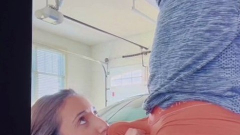 christina khalil car garage blowjob fre por