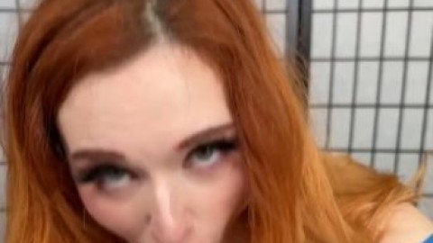 amouranth mid month wet blowjob pormhub.com
