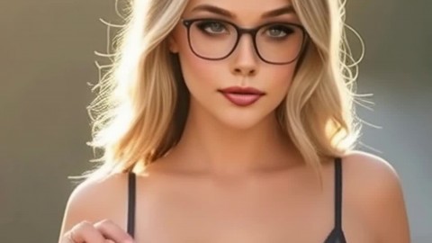 Naughty Blonde Camgirl's Secret Tit-Bounce Tease