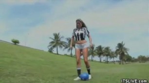 Gigi Candy Teases in Her Football Jersey Porn