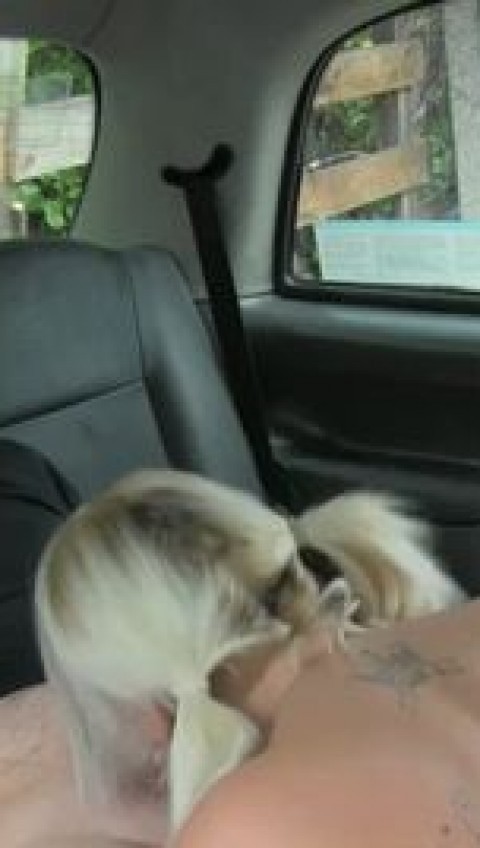 Big ass blond passenger gets sultry beauty twat banged in the cab