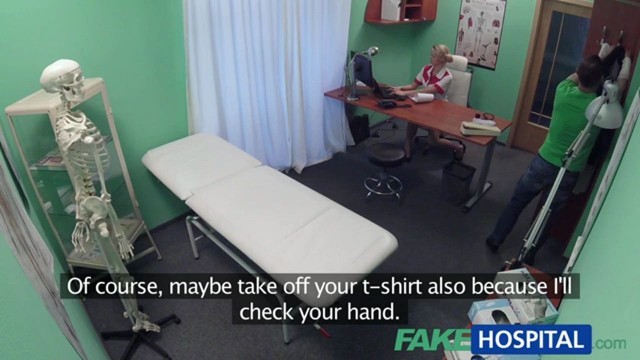 Raunchy nurse fell for one of her clients and decided to have casual sex with him