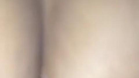 Beautiful Asian ass fucked with a big rubber Dildo