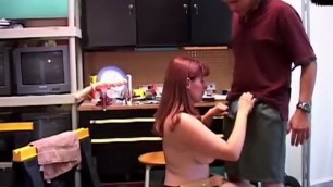 dick hungry chubby redhead with big tits and ass loves the taste of cum