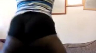 big black ass rides on a sofa