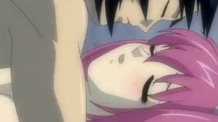 Very hot anime sex scene from horny lovers hentai